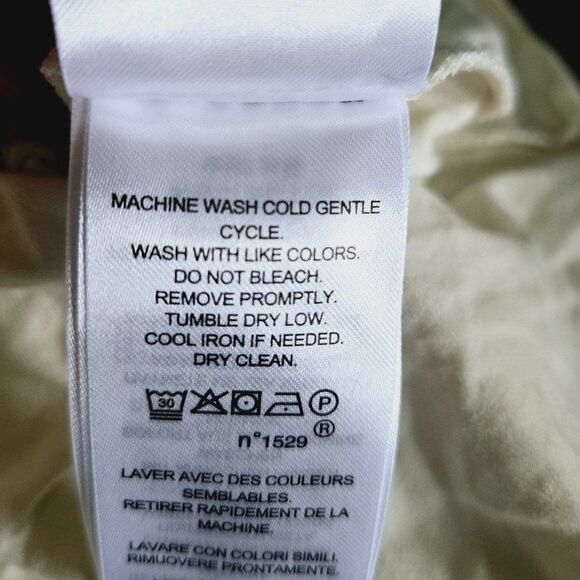 NWT LAUREN RALPH LAUREN JERSEY PEPLUM BELTED SIDE TIE BLOUSE/TOP CREAM M $98 - Picture 9 of 9